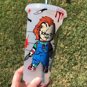 Chuckyβ€οΈdesigned Starbucks reusable venti cold cup